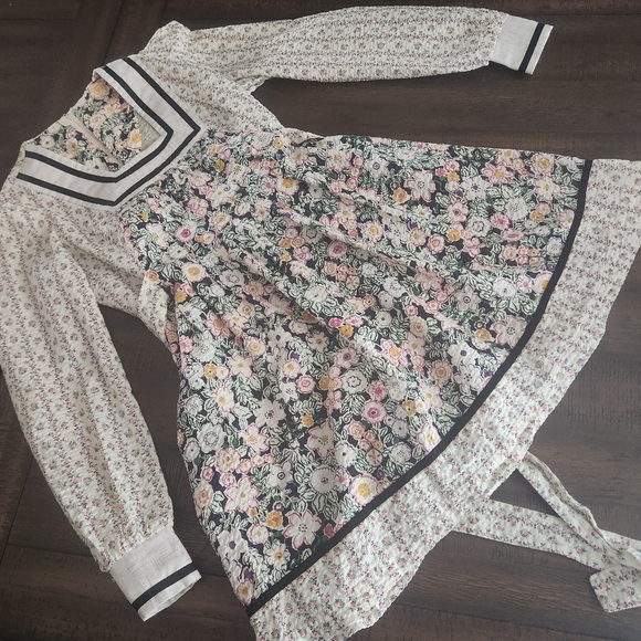 Jody Of California Vintage 1970's Prairie Dress Sz 5 - Picture 2 of 8